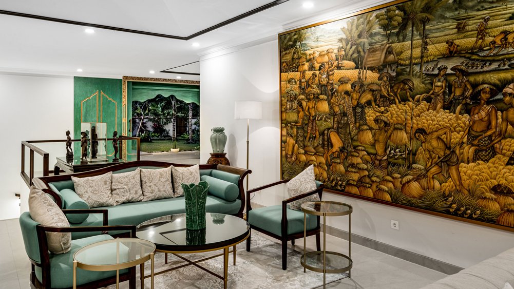 Pala Ubud - Villa Agung - Beautiful upstairs family lounge